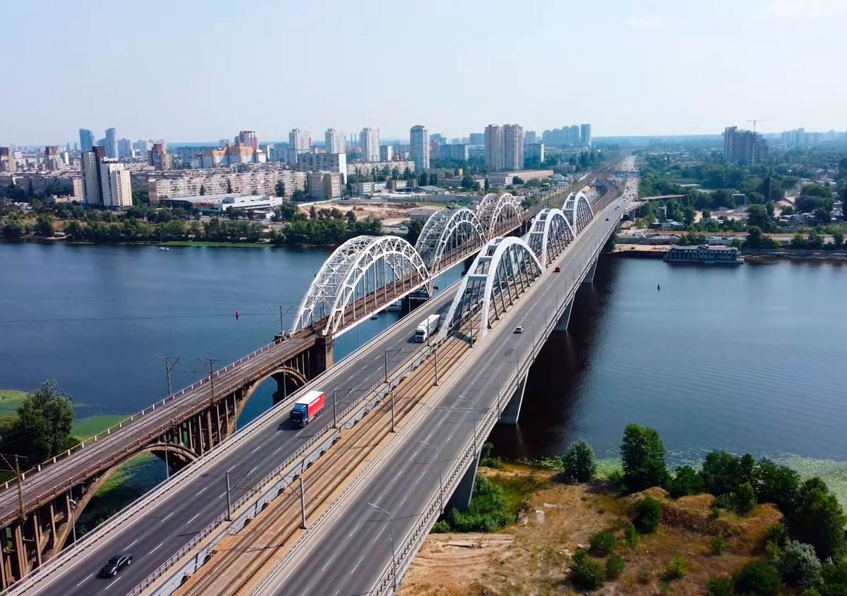 Dnepr Bridge Revamping in Kiev, Ukraine